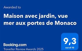 Maison Avec Jardin, Vue Mer Aux Portes De Monaco